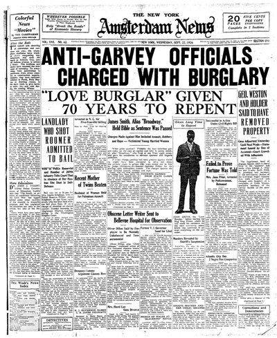 Amsterdam News, Sep 22, 1926