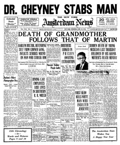 Amsterdam News, Dec 29, 1926