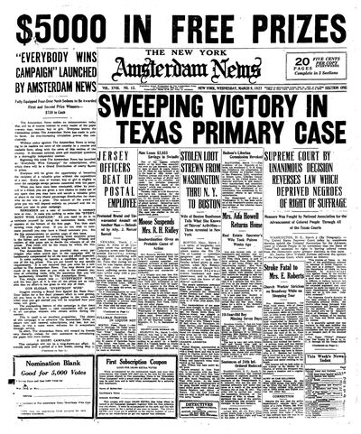 Amsterdam News, Mar 9, 1927
