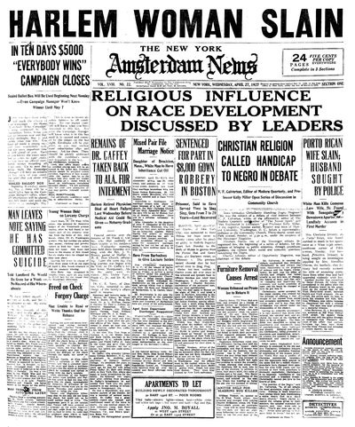 Amsterdam News, Apr 27, 1927