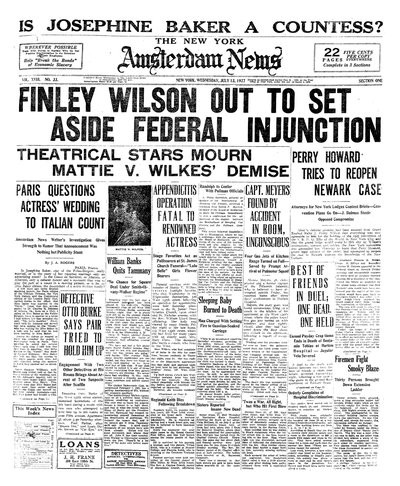 Amsterdam News, Jul 13, 1927