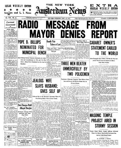 Amsterdam News, Sep 28, 1927