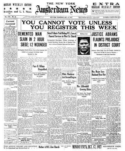 Amsterdam News, Oct 12, 1927