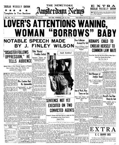 Amsterdam News, Jan 25, 1928