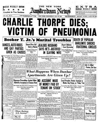 Amsterdam News, Jan 23, 1929