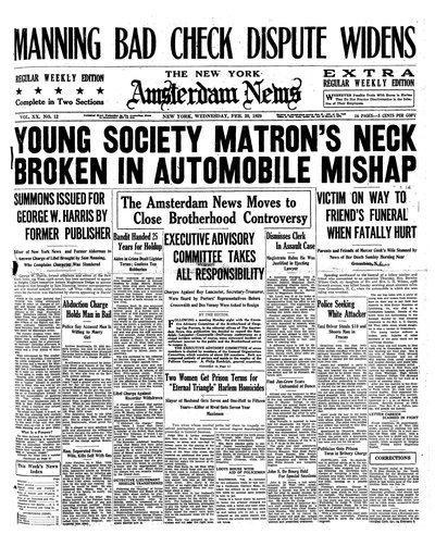 Amsterdam News, Feb 20, 1929