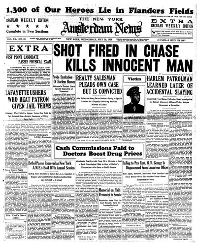 Amsterdam News, May 29, 1929