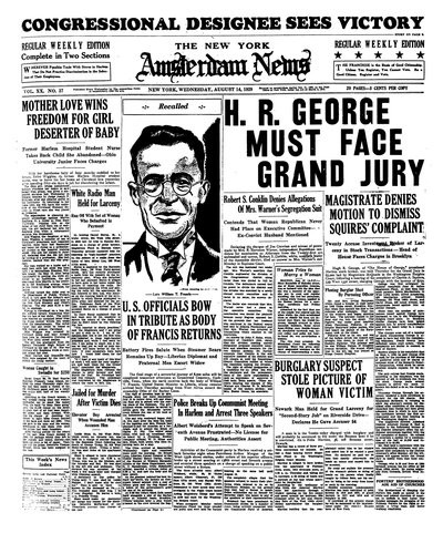 Amsterdam News, Aug 14, 1929