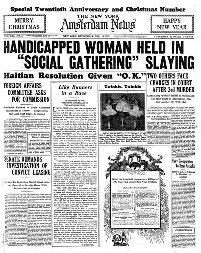 Amsterdam News, Dec 18, 1929
