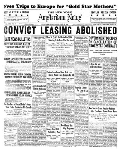Amsterdam News, Jan 15, 1930