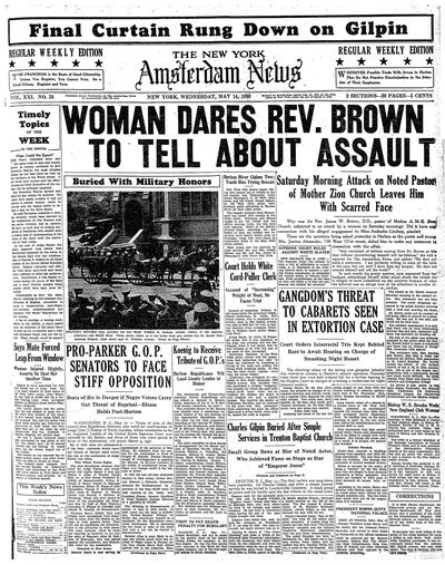 Amsterdam News, May 14, 1930