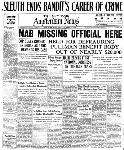 Amsterdam News, Oct 15, 1930