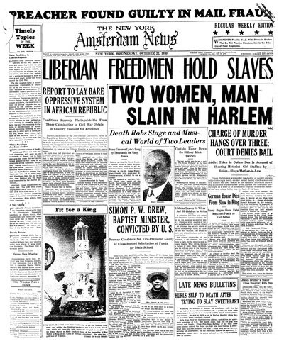 Amsterdam News, Oct 22, 1930