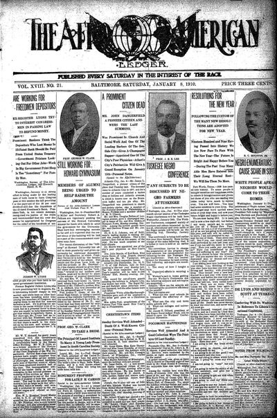 The Afro-American, Jan 8, 1910