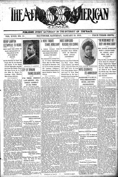 The Afro-American, Jan 29, 1910