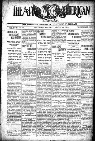 The Afro-American, Aug 13, 1910