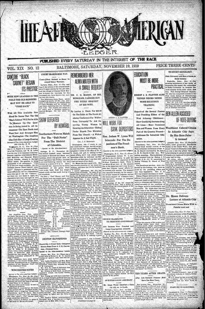 The Afro-American, Nov 19, 1910