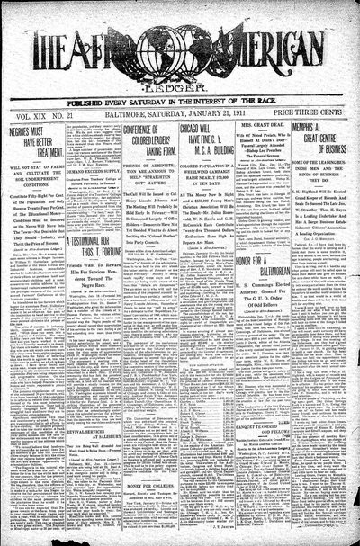 The Afro-American, Jan 21, 1911