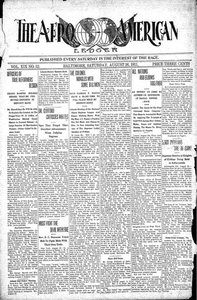The Afro-American, Aug 26, 1911