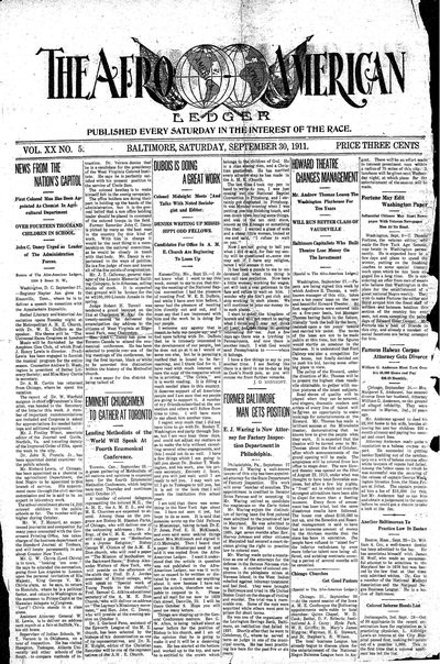 The Afro-American, Sep 30, 1911