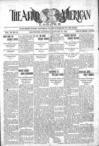 The Afro-American, Jan 27, 1912
