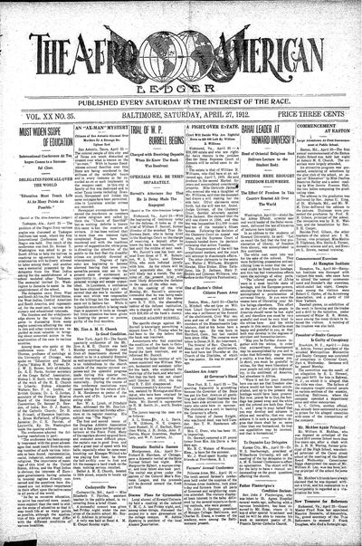 The Afro-American, Apr 27, 1912