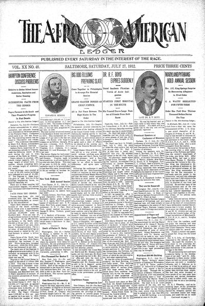 The Afro-American, Jul 27, 1912