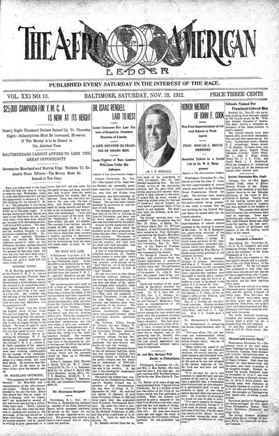 The Afro-American, Nov 23, 1912