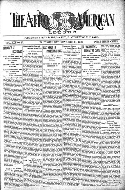 The Afro-American, Dec 21, 1912