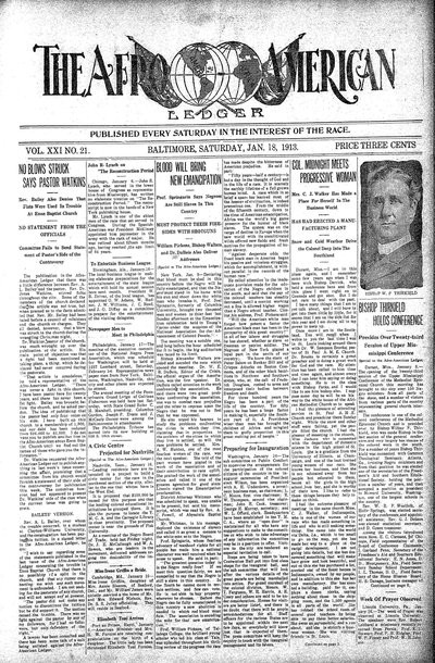 The Afro-American, Jan 18, 1913
