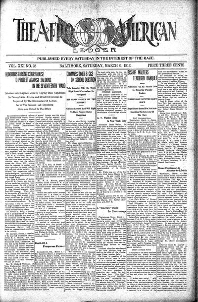 The Afro-American, Mar 8, 1913