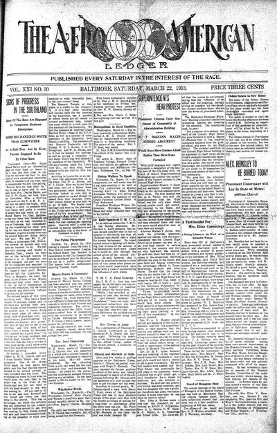 The Afro-American, Mar 22, 1913