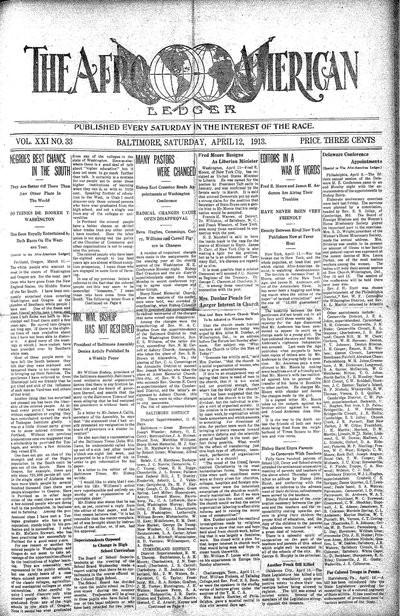 The Afro-American, Apr 12, 1913