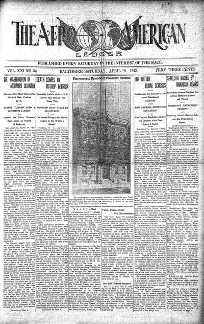 The Afro-American, Apr 19, 1913