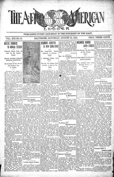 The Afro-American, Aug 16, 1913