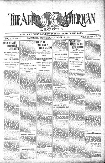 The Afro-American, Nov 15, 1913