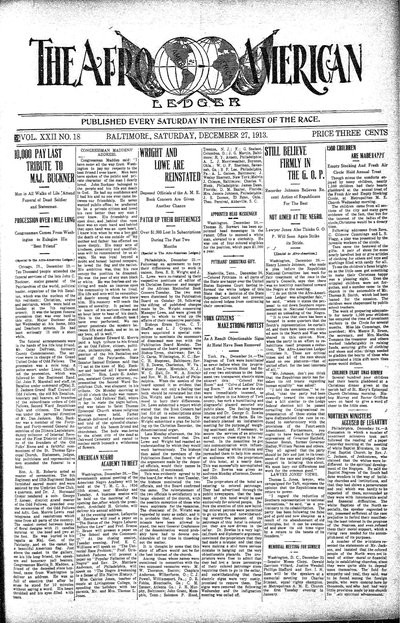 The Afro-American, Dec 27, 1913
