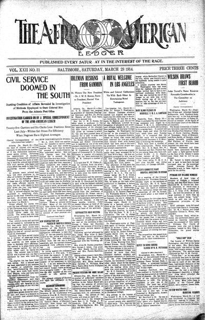 The Afro-American, Mar 28, 1914