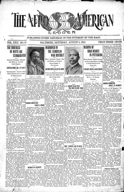 The Afro-American, Aug 8, 1914