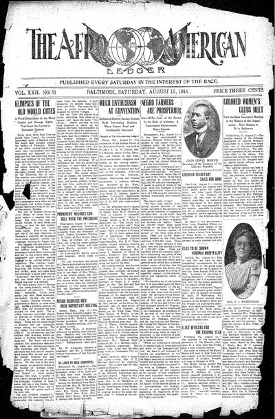 The Afro-American, Aug 15, 1914