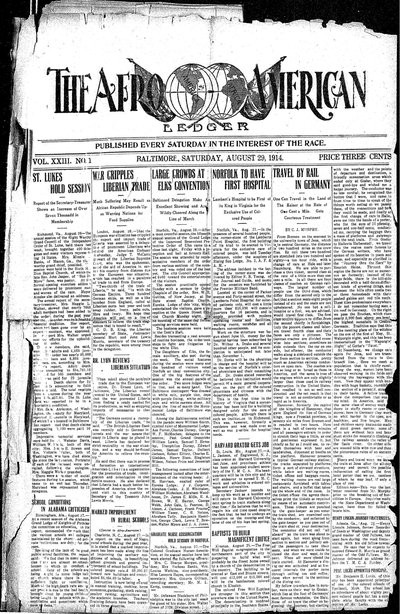 The Afro-American, Aug 29, 1914