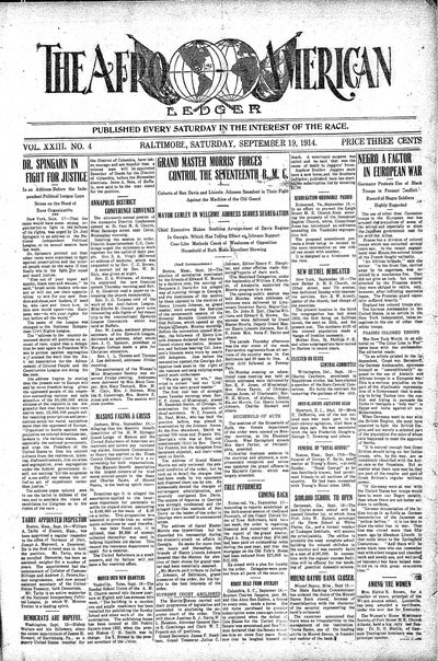The Afro-American, Sep 19, 1914