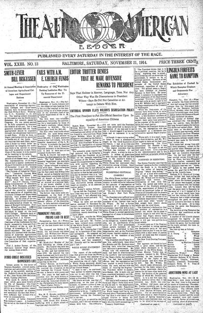 The Afro-American, Nov 21, 1914