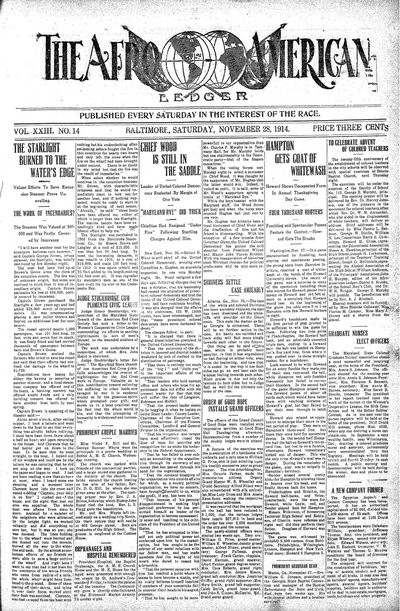 The Afro-American, Nov 28, 1914
