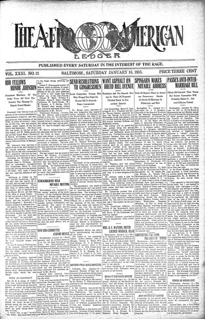 The Afro-American, Jan 16, 1915
