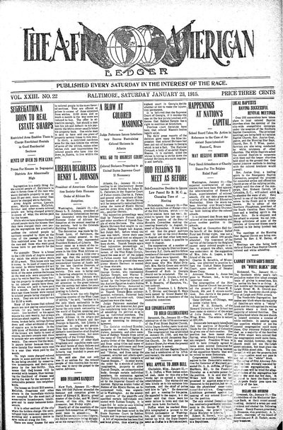 The Afro-American, Jan 23, 1915