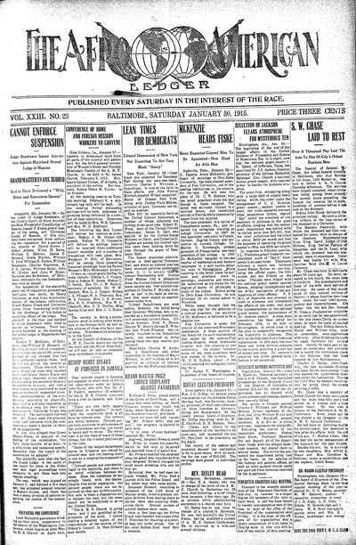 The Afro-American, Jan 30, 1915