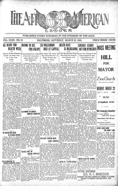 The Afro-American, Mar 20, 1915