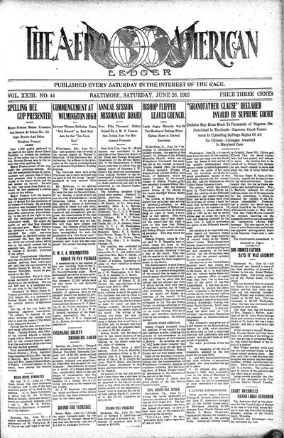 The Afro-American, Jun 26, 1915