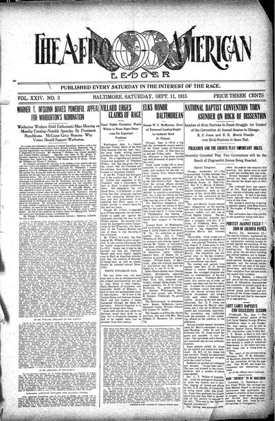 The Afro-American, Sep 11, 1915